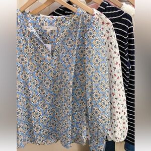 LOFT Patterned Blouse